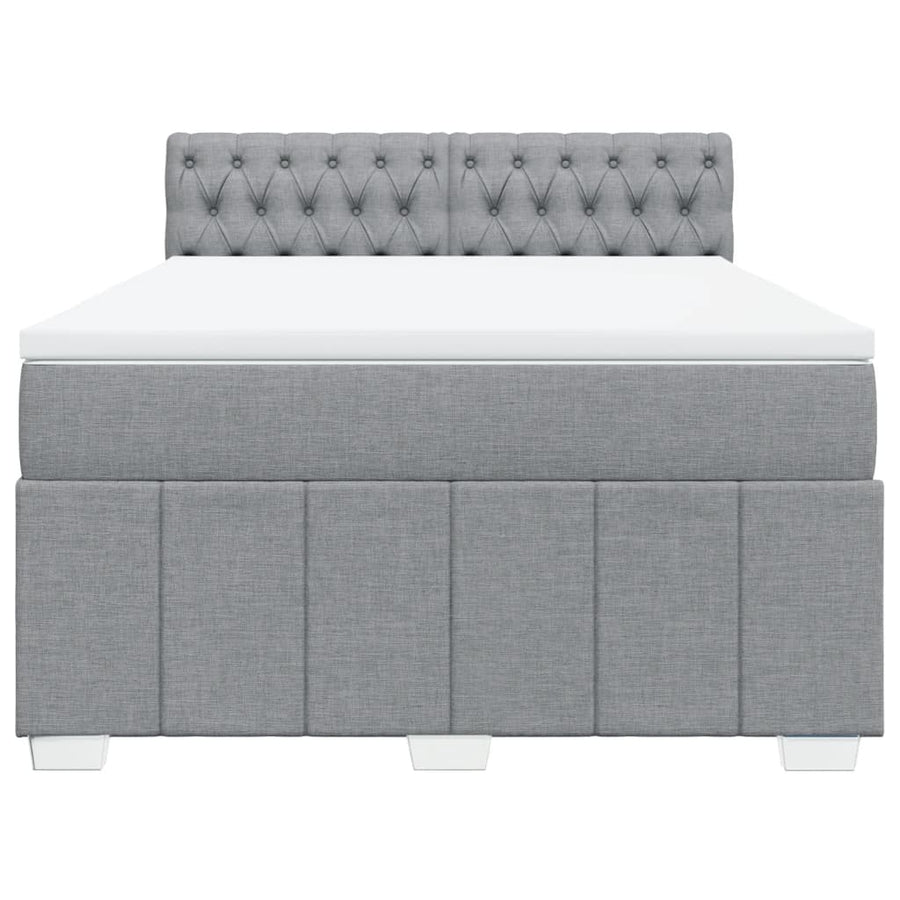 Boxspring Met Matras Stof 140 x 190 cm