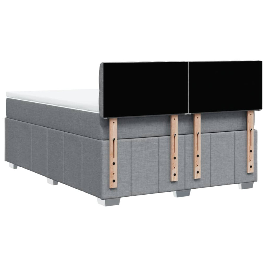 Boxspring Met Matras Stof 140 x 190 cm