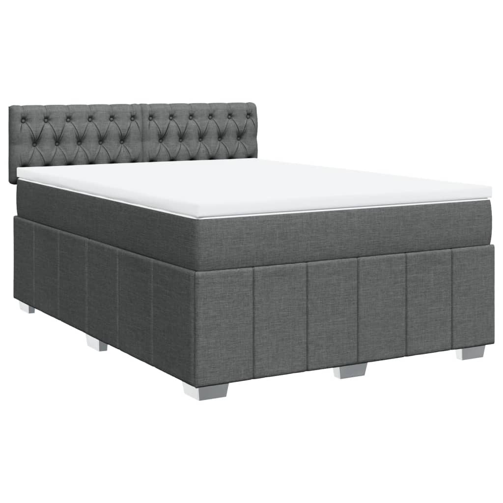 Boxspring Met Matras Stof 140 x 190 cm
