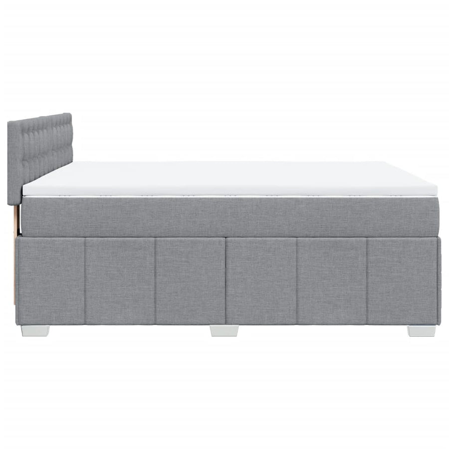 Boxspring Met Matras Stof 140 x 190 cm