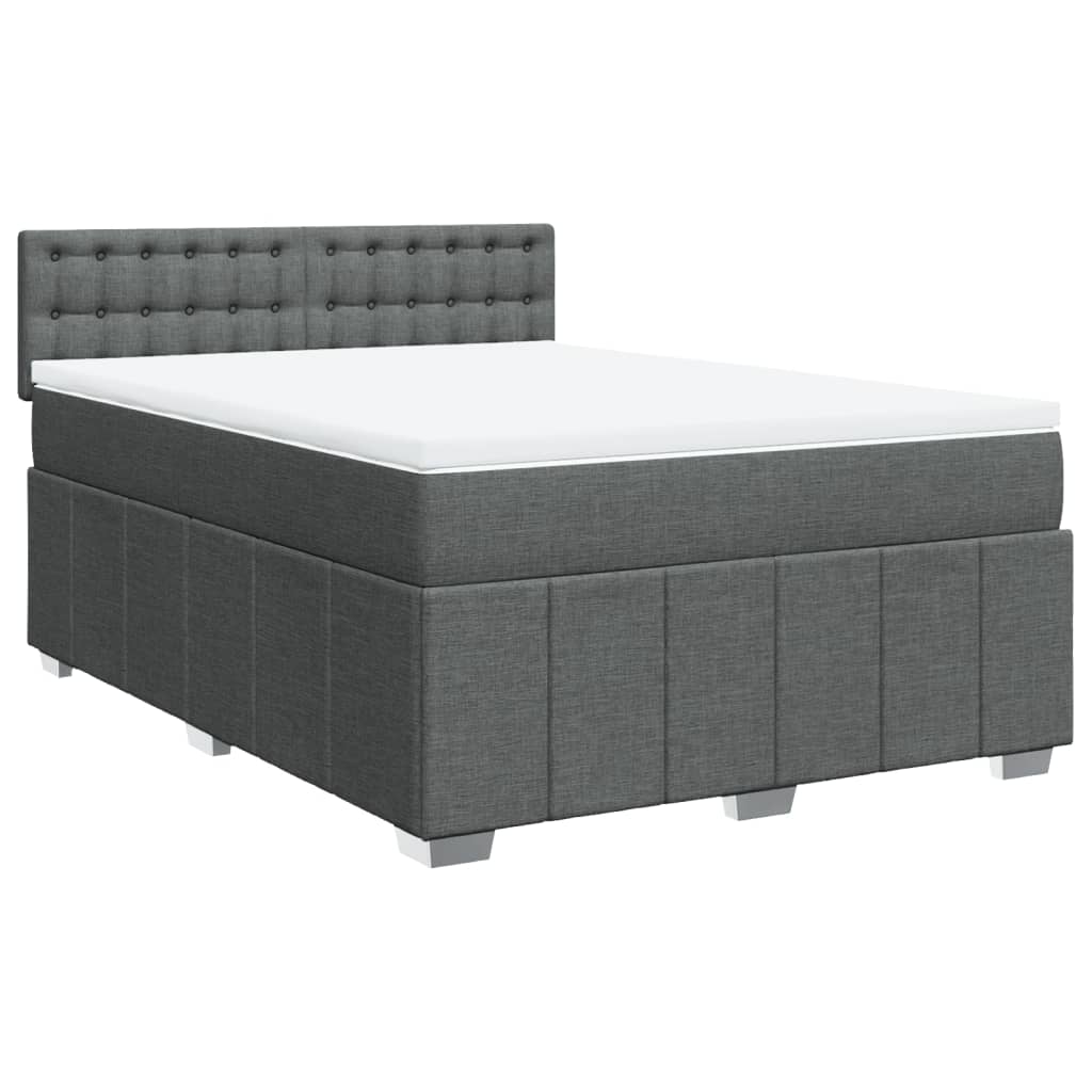 Boxspring Met Matras Stof 140 x 190 cm