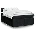 Boxspring met matras 140x200 cm zwart