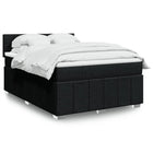 Boxspring met matras 140x200 cm zwart