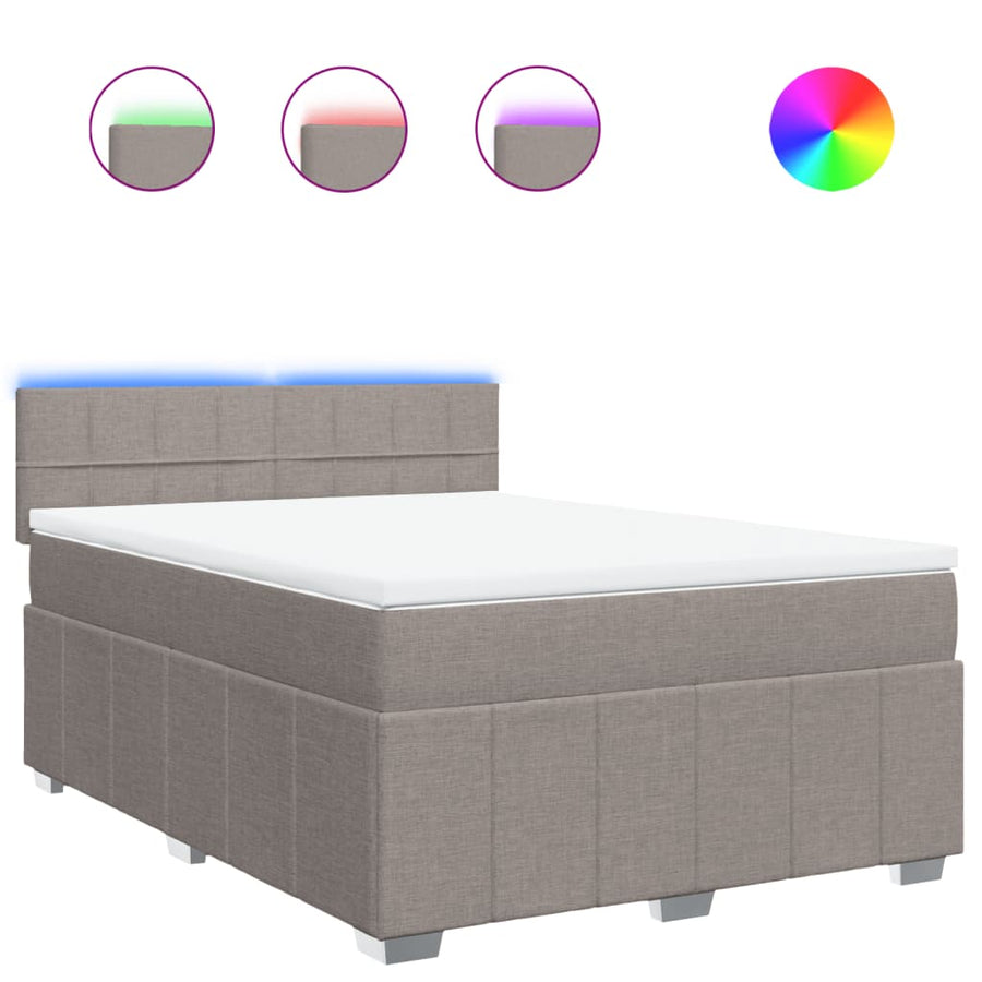 Boxspring Met Matras Stof 160 x 200 cm