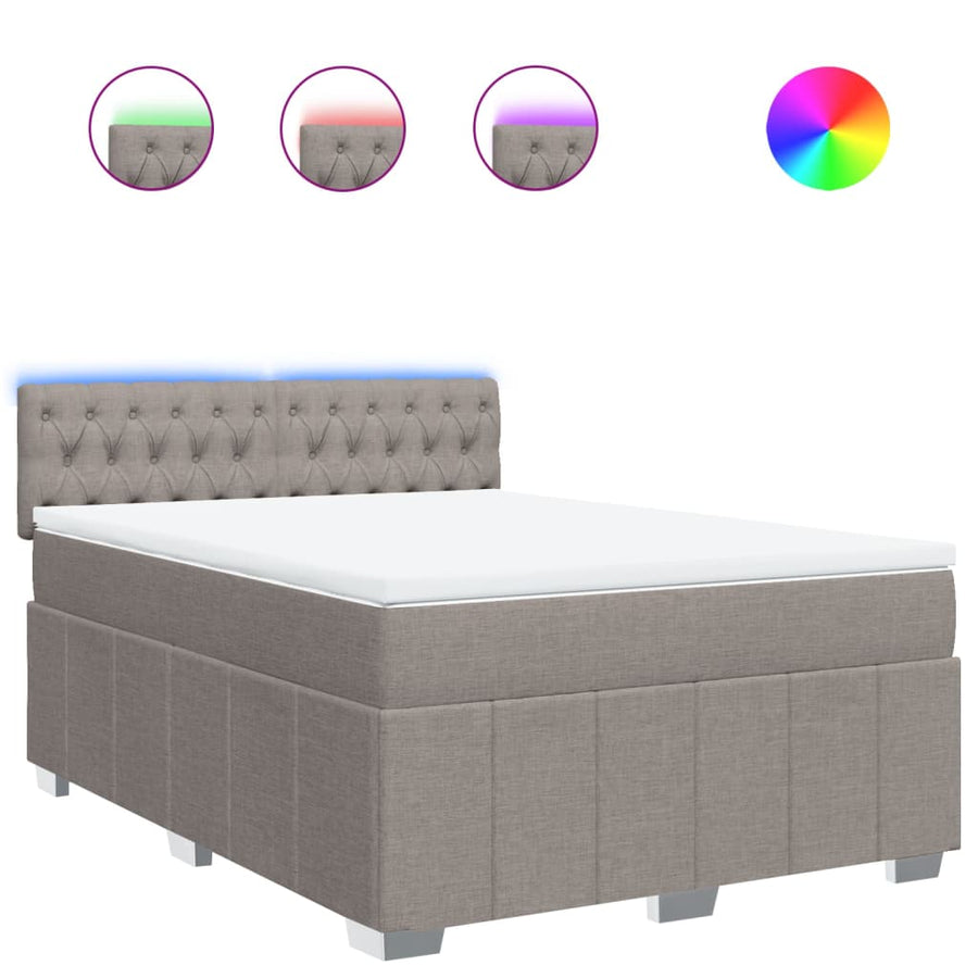 Boxspring Met Matras Stof 160 x 200 cm