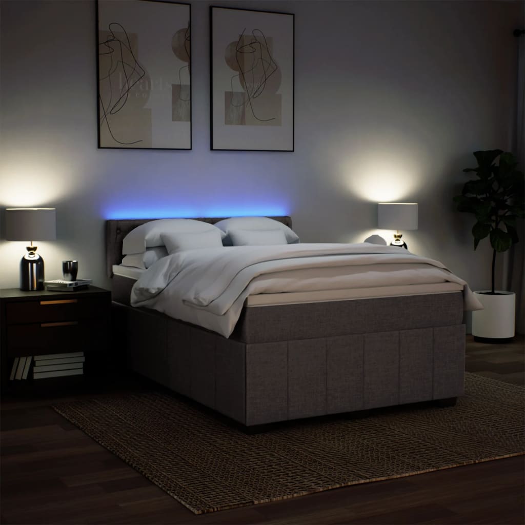 Boxspring Met Matras Stof 160 x 200 cm