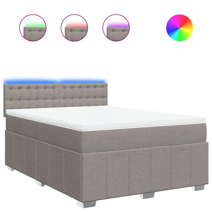 Boxspring Met Matras Stof 160 x 200 cm