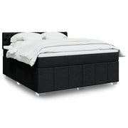 Boxspring met matras 180x200 cm zwart