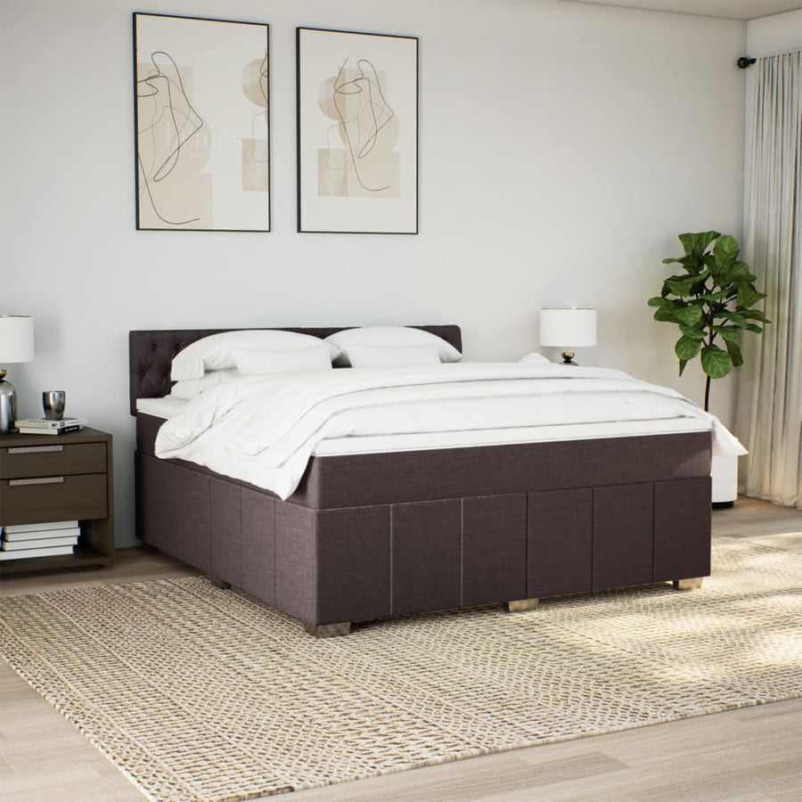 Boxspring Met Matras Stof 180 x 200 cm