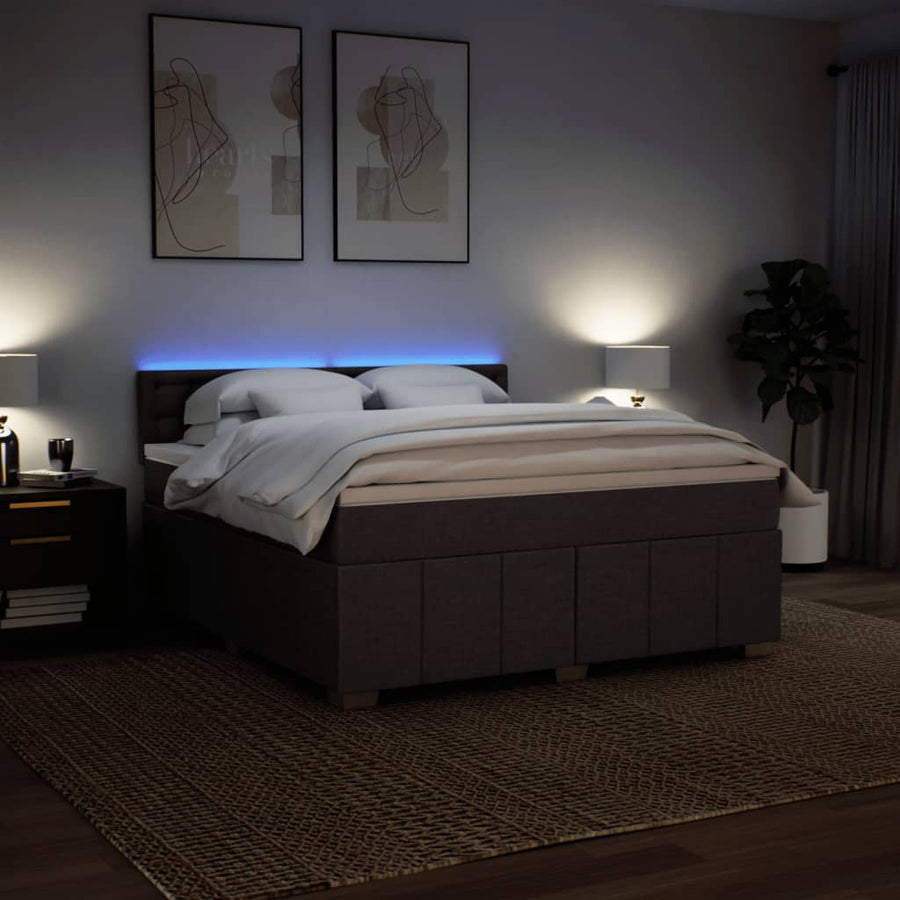Boxspring Met Matras Stof 180 x 200 cm