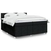 Boxspring met matras 200x200 cm zwart