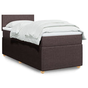 Boxspring 80x200 cm donkerbruin pocketvering