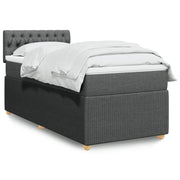 Boxspring met matras 80x200 cm donkergrijs