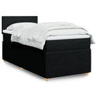 Boxspring met matras 90x190 cm zwart