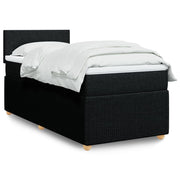Boxspring met matras 90x190 cm zwart