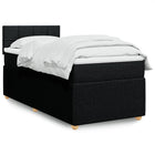 Boxspring met matras 90x190 cm zwart
