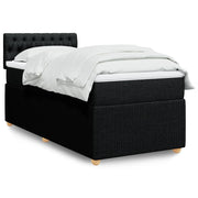 Boxspring met matras 90x190 cm zwart