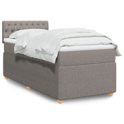 Boxspring met matras taupe 90x190 cm