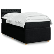 Boxspring met matras 100x200 cm zwart
