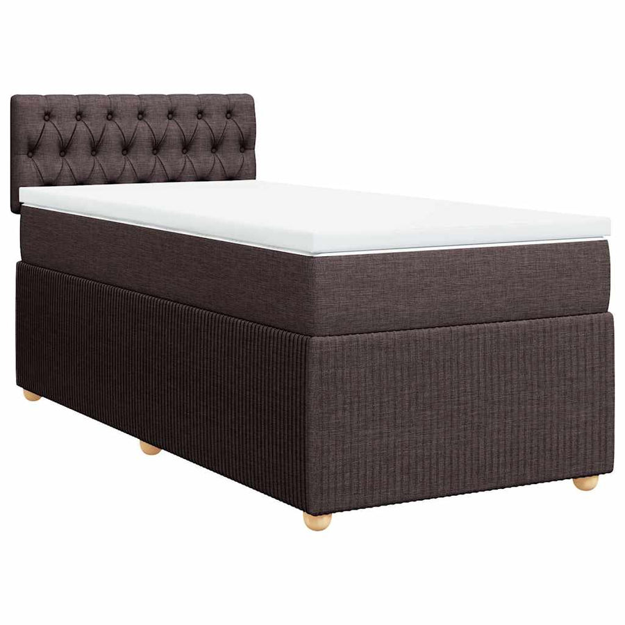 Boxspring Met Matras Stof 100 x 200 cm