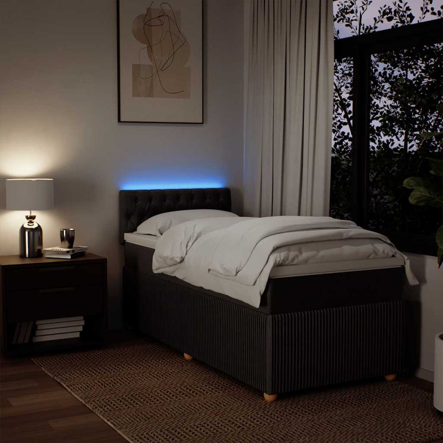 Boxspring Met Matras Stof 100 x 200 cm