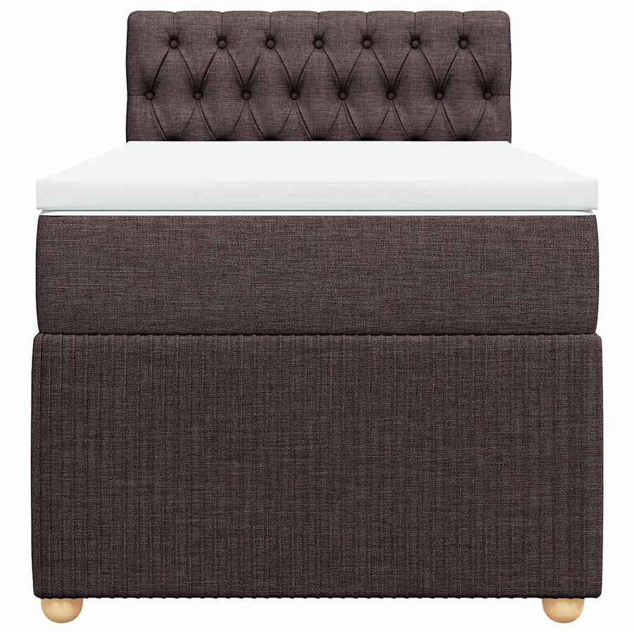 Boxspring Met Matras Stof 100 x 200 cm