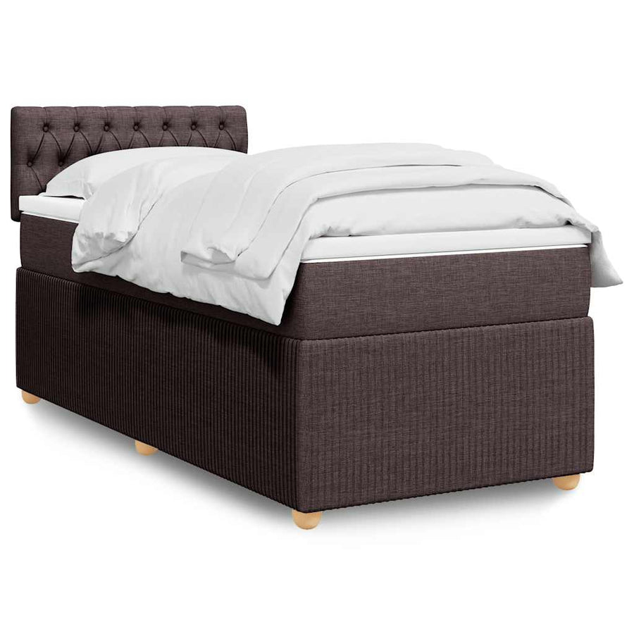 Boxspring Met Matras Stof 100 x 200 cm