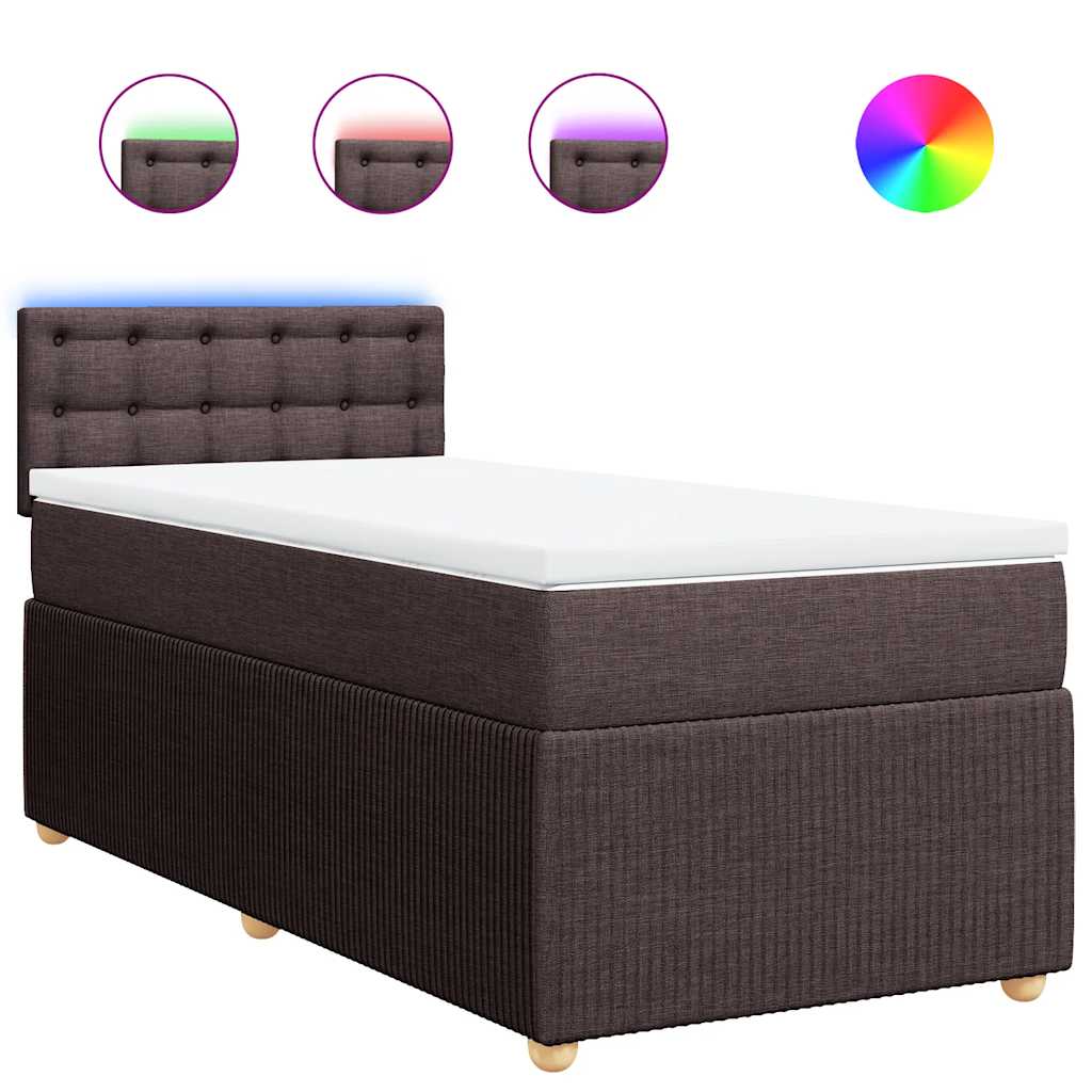 Boxspring Met Matras Stof 100 x 200 cm