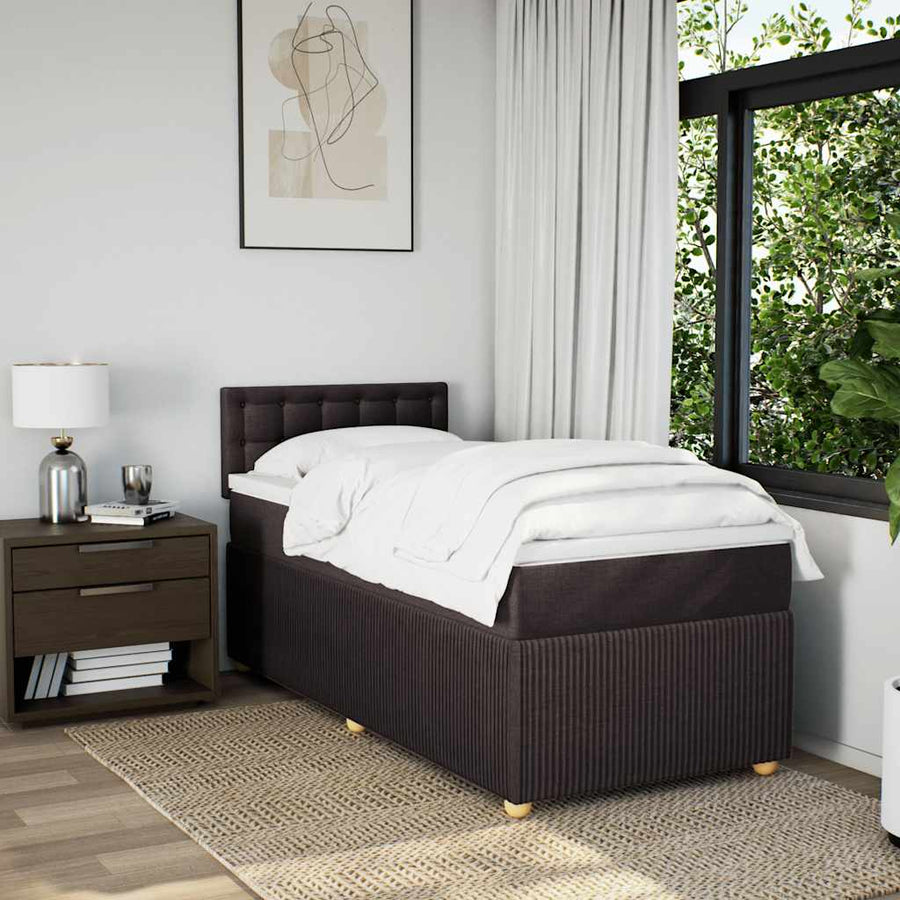 Boxspring Met Matras Stof 100 x 200 cm