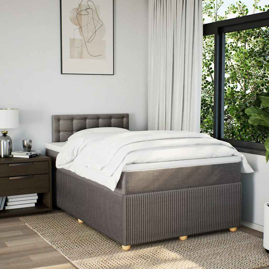 Boxspring Met Matras Stof 120 x 190 cm