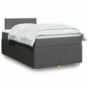 Boxspring met matras 120x200 cm donkergrijs