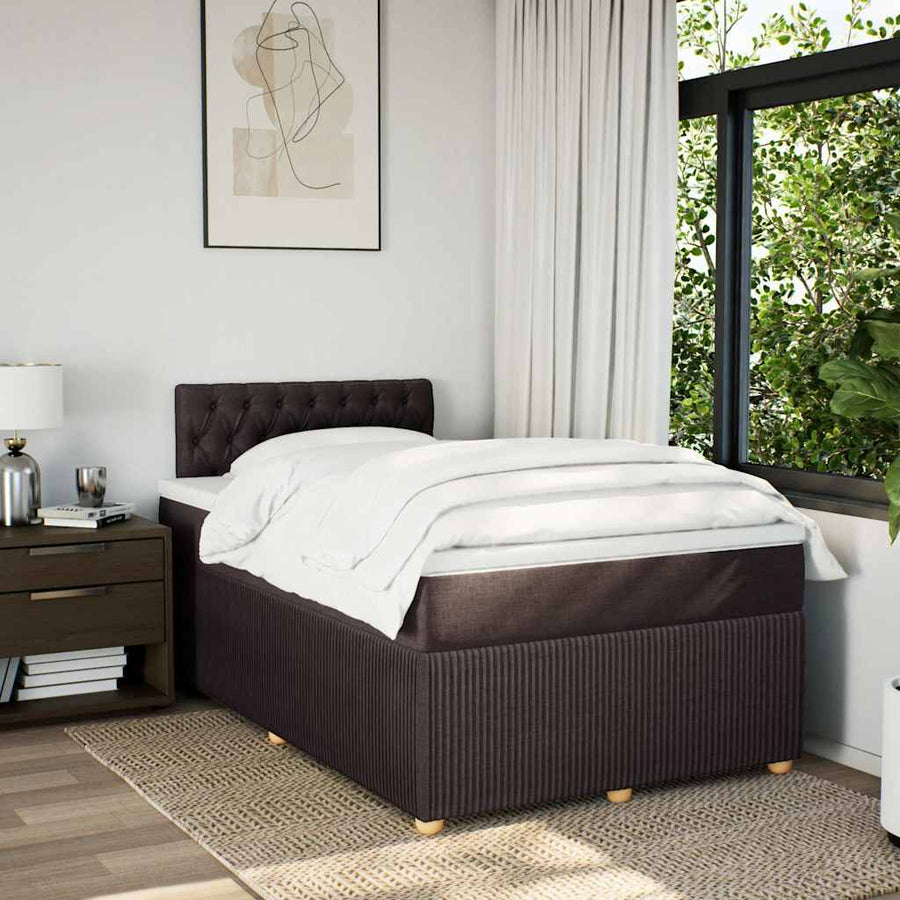 Boxspring Met Matras Stof 120 x 200 cm