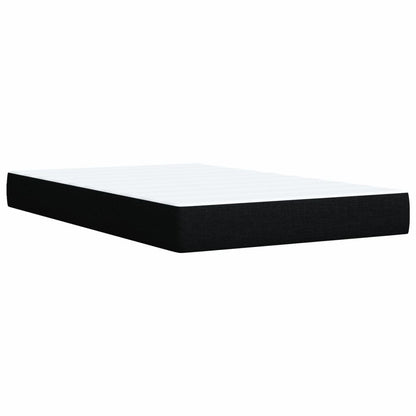 Boxspring met matras stof zwart 120x200 cm