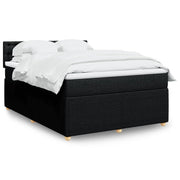 Boxspring met matras 140x190 cm zwart