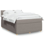 Boxspring met matras 140x190 cm taupe