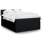 Boxspring met matras 140x200 cm zwart