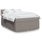 Boxspring met matras 140x200 cm taupe