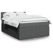 Boxspring met matras 160x200 cm donkergrijs