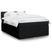 Boxspring 160x200 cm zwart met pocketveringmatras