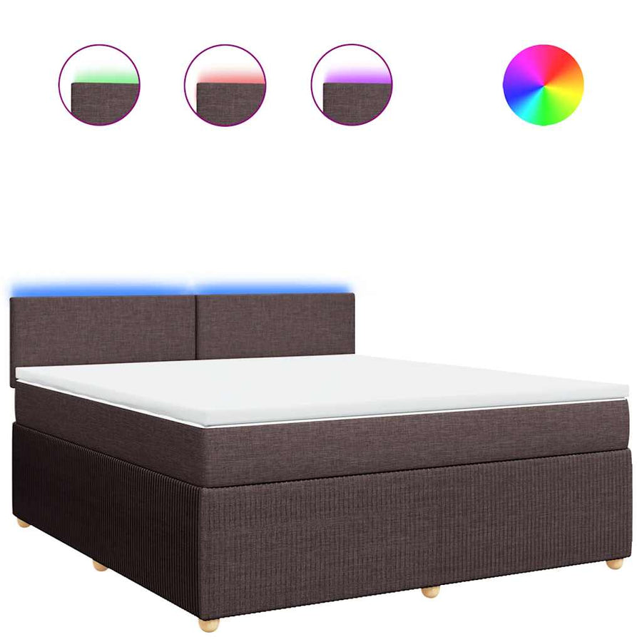Boxspring Met Matras Stof 180 x 200 cm