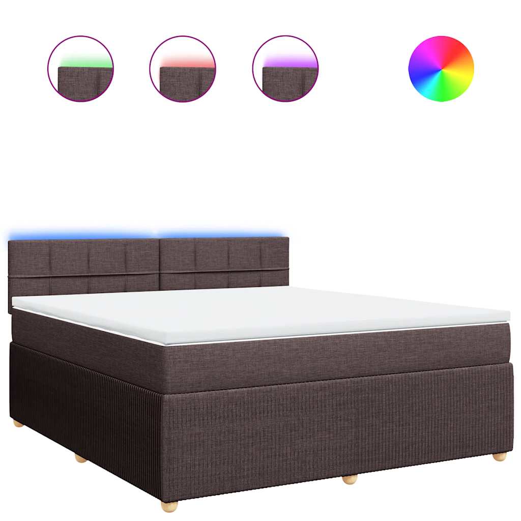 Boxspring Met Matras Stof 180 x 200 cm