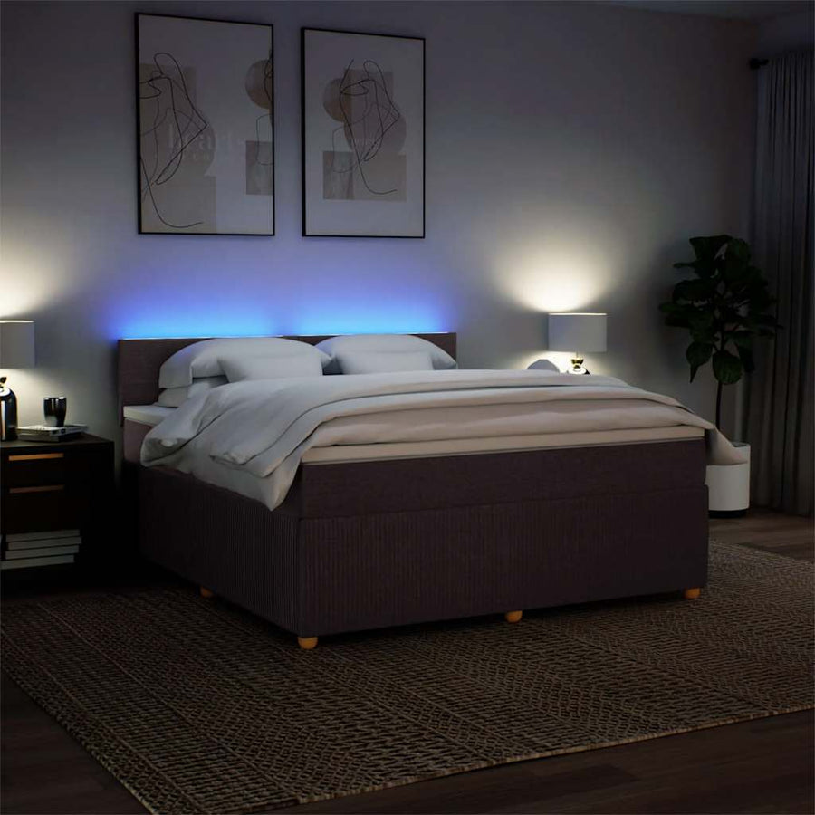 Boxspring Met Matras Stof 180 x 200 cm