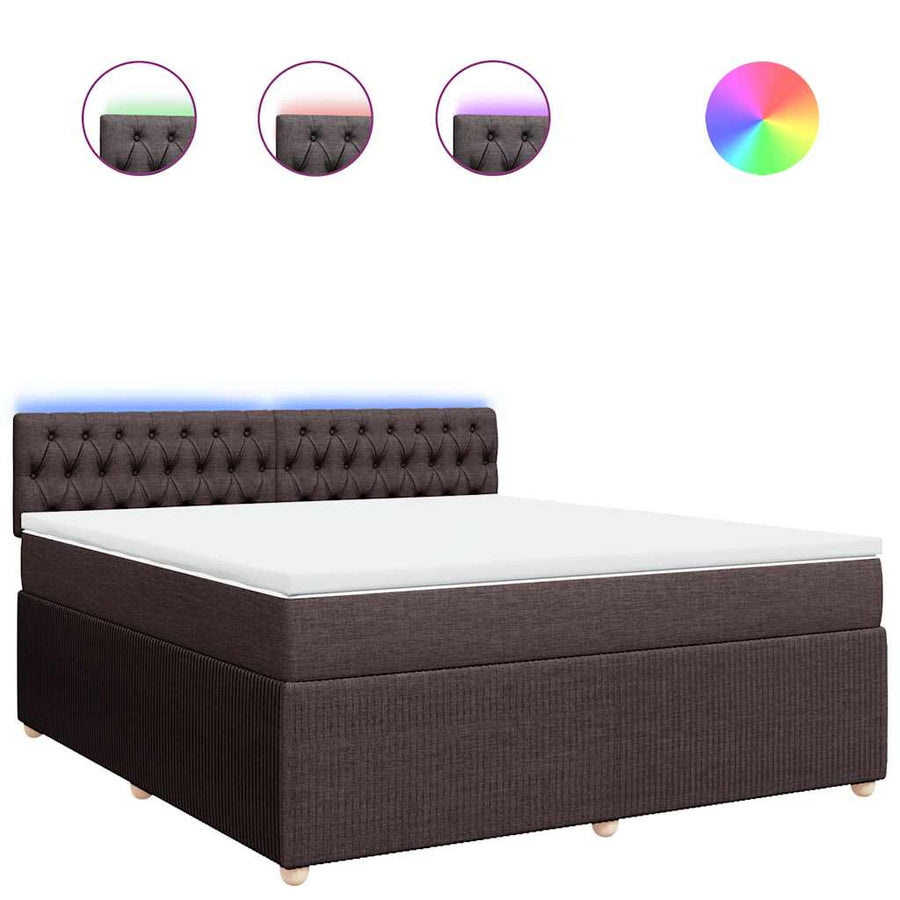 Boxspring Met Matras Stof 180 x 200 cm