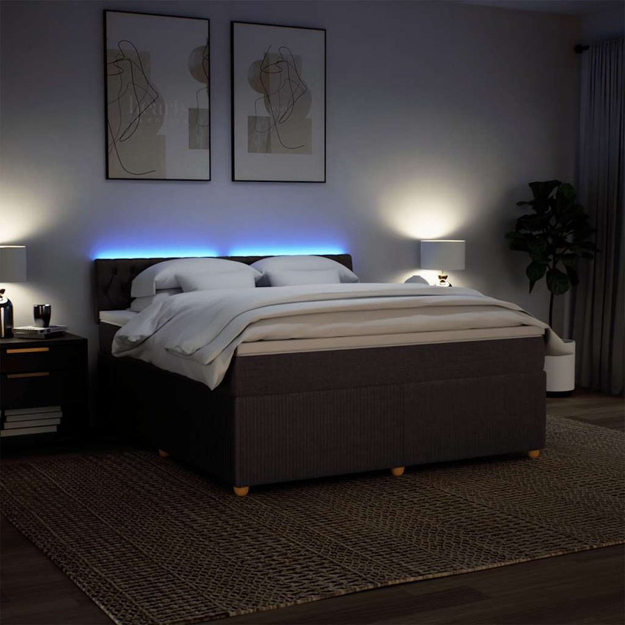 Boxspring Met Matras Stof 180 x 200 cm