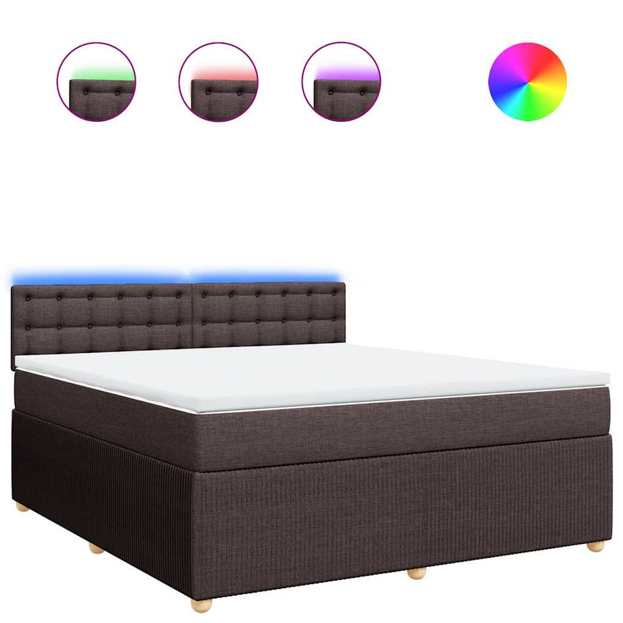 Boxspring Met Matras Stof 180 x 200 cm
