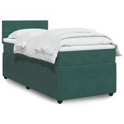 Boxspring met matras 80x200 cm donkergroen fluweel