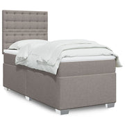 Boxspring 90x190 cm taupe met pocketveringmatras