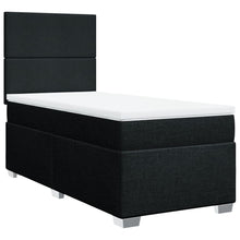 Boxspring met matras stof zwart 100x200 cm