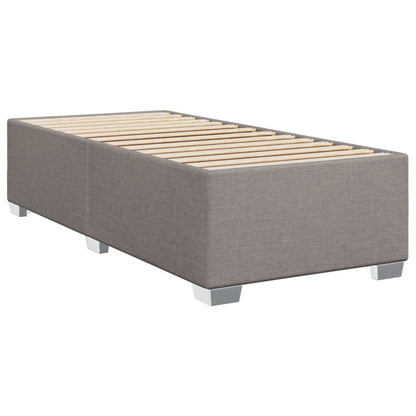 Boxspring met matras stof taupe 100x200 cm