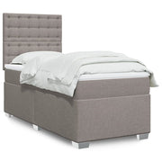 Boxspring met matras 100x200 cm taupe